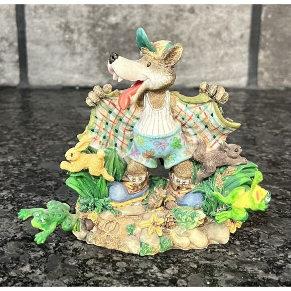 Enesco Moose Creek Crossing “Expose Yourself to Nature” 1996 Wolf Fig #260681 - Picture 2 of 7